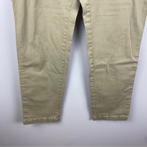 EDDIE Bauer Tan Boyfriend Fit Mid Rise Pants Size 14 - Picture 4 of 12